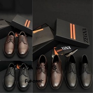 [Wanshang Original Leather] Ermenegildo Zegna Jenny Grain Leather Aosta Wool Ridbi Shoes Business Le