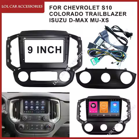 For CHEVROLET S10 Colorado Trailblazer ISUZU D-MAX MU-XS Car Stereo Radio Android MP5 Player Fascia 
