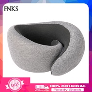 [Ready stock]  Adjustable Neck Support Pillow Travel Pillow Foldable Memory Foam U-shaped Neck Pillow with Zipper Design for Travel Portable Neck Support Pillow for Comfortable Res