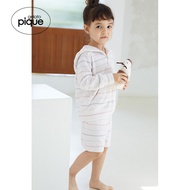 Gelato pique Summer Children's Top Striped Soft Cardigan Pajamas Coat PKNT212403
