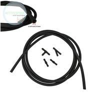 SJ@ Spray Hose 2M 78.74 In Accessories Black New Parts Replacement Tube Splitter Washer Wiper Windsc
