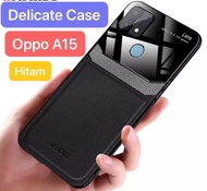 case oppo a15 delicate casing cover silikon soft case handphone - cokelat