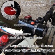 Front + Rear Bicycle Flashlight Bicycle Seatpost Light Bicycle Light Saddle Light Front Rear Bicycle