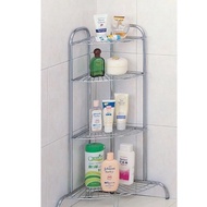 不鏽鋼落地式四層轉角架　浴室瓶罐架　304不鏽鋼置物架　三角架