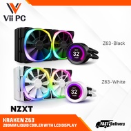 NZXT-RL-KRZ63-01 Kraken Z63 RGB 280mm Liquid Cooler with LCD Display Liquid Cooler