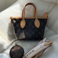 （日本購證🇯🇵全配）Lv neverfull BB 奶茶色背袋 ✨最新晶片款
