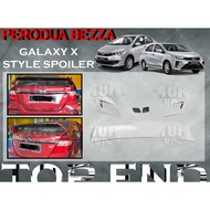 Perodua BEZZA GALAXY X SPOILER REAR BONNET SPOILER WING BEZZA 2016-2023 REAR SPOILER GALAXY-X BEZZA 