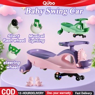 Children Twist Car 100KG MAX LOAD Swing Car Music Toddler Twist Car LED Wheel Baby Swing Car