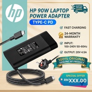 HP Laptop Charger 90W Type-C Adapter for HP Elitebook X360 1030 G2 G4 G7 G8 Chromebook Spectre X360 