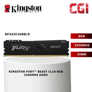 Kingston FURY Beast 8GB 1G x 64-Bit 3200MHz DDR4 DIMM - KF432C16BB/8