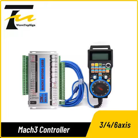 Mach3 Controller Kit XHC MKX-V 2MHz USB Breakout Board 3 4 6 Axis Motion Control Card With Wired MPG