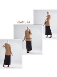 Seragam kerja blazer wanita guru pramuka terbaru polyester stretch premium import syakira by azkia