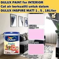 ICI DULUX INSPIRE INTERIOR MATT 18 Liter Floral Twist / Sarbet / Turkish Pink