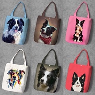 Lu Group Group 2025 Shopping Bags Border Collie Border Collie Border Collie Shoulder Bag Student Can