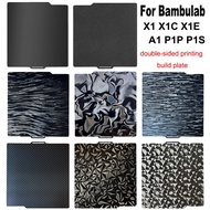 Build Plate for Bambu Lab X1 P1P A1 PEI Sheet PEO pey Smooth X1C PET Carbon Sheet PEI for Bamboo lab