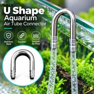 UBALLK Air Tube Connector, 4-5mm Tube U Shape Aquarium Airline Connector,  Diffuser Compatible Stain