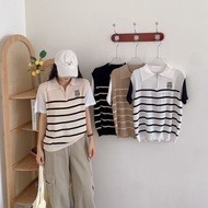 Eleven.Fashion Stripes Knitted Top 2076-5