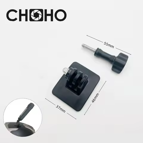 For GoPro Accessories Helmet Arm curved + Sticker Vlog Riding for Gopro12 Insta360 X3 DJI OSMO Actio