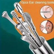 Stainless Steel Ear Picking Spoon Set Ear Wax Cleaning Tool Suitable for Cleaning Ear Wax Ear Pickin
