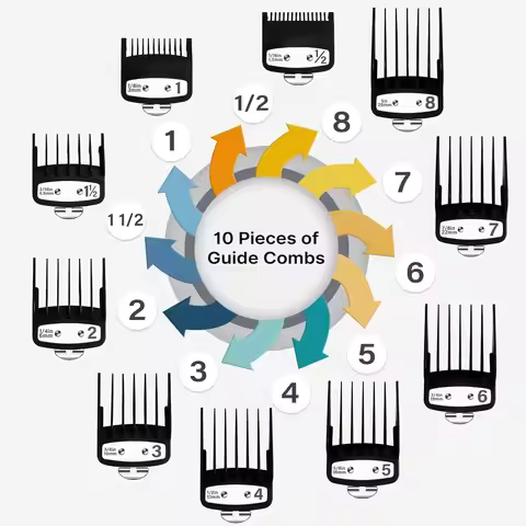 Hair Clipper Limit Comb Guide Attachment Size Barber Replacement 3/6/10/13/16/19/22/25/1.5/4.5mm For