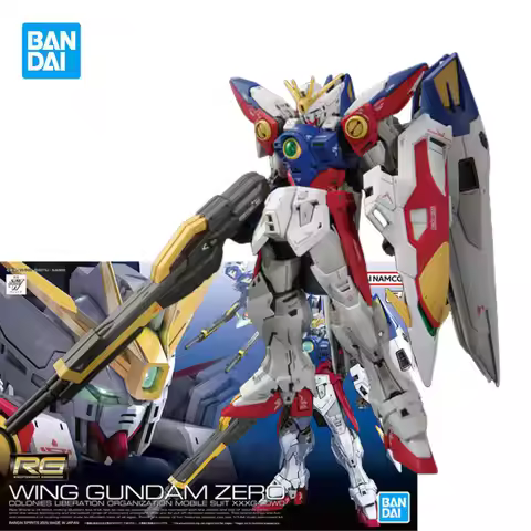 Original Bandai NEW MOBILE REPORT GUNDAM WING RG 1/144 XXXG-00W0 WING GUNDAM ZERO Assembling model c
