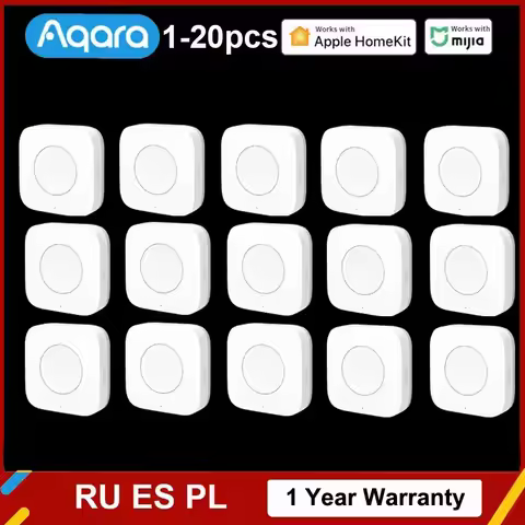 Aqara Wireless Mini Switch Versatile 3-way Control Button Zigbee Connection for Smart Home Devices C