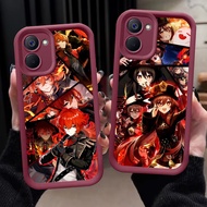 A-43 Genshin Impact Case for VIVO Y28S Y18S Y28 Y36 Y27S Y27 Y18E Y18i Y18 5G Wine Red