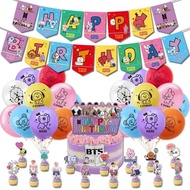 BT 21 Birthday party decoration supplies package BT 21 birthday decoration children's birthday suppl