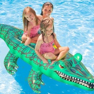 Reptile Ride on Toys Crocodile Inflatable Pool Float for Kids Fun Beach and Pool Toy Giant Inflatabl