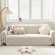 Couch Covers Couch Cover Blanket Couch Protectors from Cats Scratching White Tassel Chenille Sofa Co