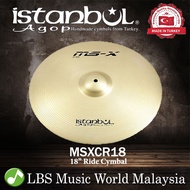 Istanbul Agop Cymbals 18" MS-X Crash Ride Cymbal (MSXCR18)