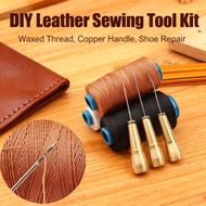 benang jahit kasut original jarum jahit kulit jarum kasut repair set Sewing Tool Awl Shoe