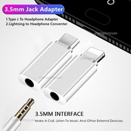 Audio Adapter Jack, USB-C to 3.5mm Headphone Jack Adapter, for USB Type-C / Lightning to 3.5mm, Earphone Connector