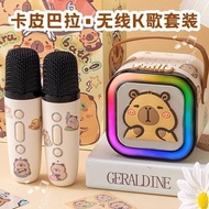 Kapibara Microphone Mike Children Karaoke Singing Audio Integrated Comes with Songs Children Girls