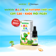 WelKids ADEK bổ sung D3K2 kết hợp Vitamin A E hỗ trợ nâng cao đề kháng phát triển chiều cao