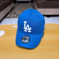 LA LOGO DISTRO BASEBALL CAP - BLUE LA EMBROIDERED MEN'S AND WOMEN'S BASEBALL CAP
