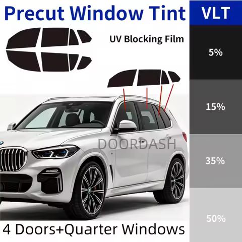 Pre‑Cut Window Tint Film For BMW X5 G05 F15 E70 SUV,4 Doors+Quarter Windows UV IR Heat Blocking Priv