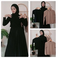 panjang lengan MANSET BAJU dalaman spandek