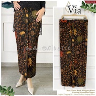 Rok batik wiru model span pinggang karet kancing depan bisa untuk ukuran jumbo