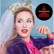 BRIDE VEIL HEADBAND | GOLD GOLD GOLD