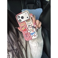 Plaid Burger Cola Puppy Phone Case Suitable for iPhone 17ProMax 14 11 7/8Plus 13 15Pro XSMAX XR 17Pr