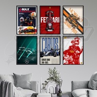[ F1 Merc A4 ] Wall Decoration Frame Room Decoration Display Culture Aesthetic Minimalist F1 Formula