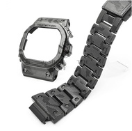 DW5600 Strap Watch Band Bezel 5600 Metal GWM5610 GW5000 Stainless Steel Watchband Case Bezel Bracele