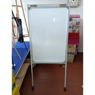 Writebest Magnetic Whiteboard Roller Stand Economy flip chart 60cm x 90cm
