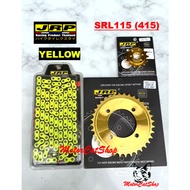 Rantai JRP (YELLOW) Sprocket JRP (GOLD 415) Set Yamaha SRL115-Fi JRP Thailand