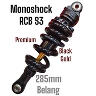 MONOSHOCK RCB S3 LINE SUZUKI RAIDER FI BELANG150 285mm S3 LINE MONOSHOCK ADJUSTABLE & REBOUND RCB
