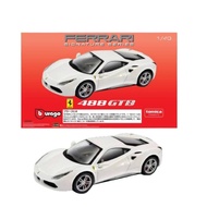 Tomica X Burago 1/43 White 488 GTB  Ferrari Signature Series