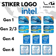 Sticker Logo Core i3 i5 i7 Stiker Intel PC Komputer Laptop Notebook