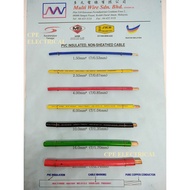 1 METER - MULTI 2.5mm (7/0.67mm) PVC Insulated Power Cable Wire