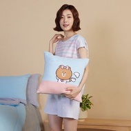 LINE FRIENDS | 早安熊美方形抱枕 (45x45公分)